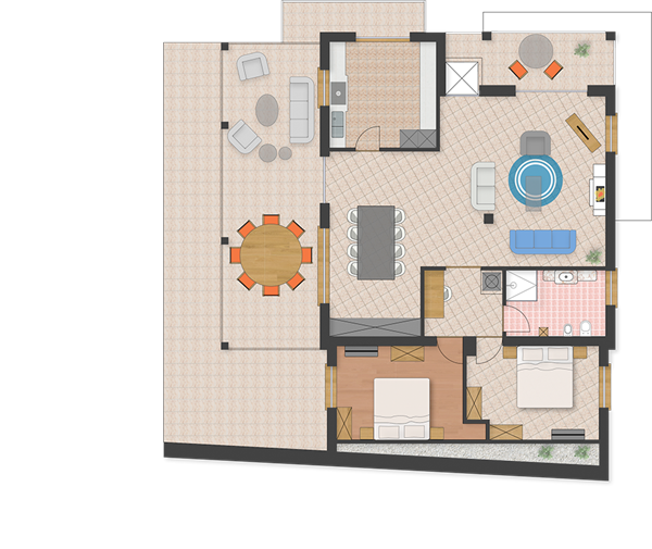 Grundriss Apartment "M"