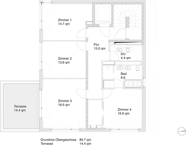 Grundriss Obergeschoss
